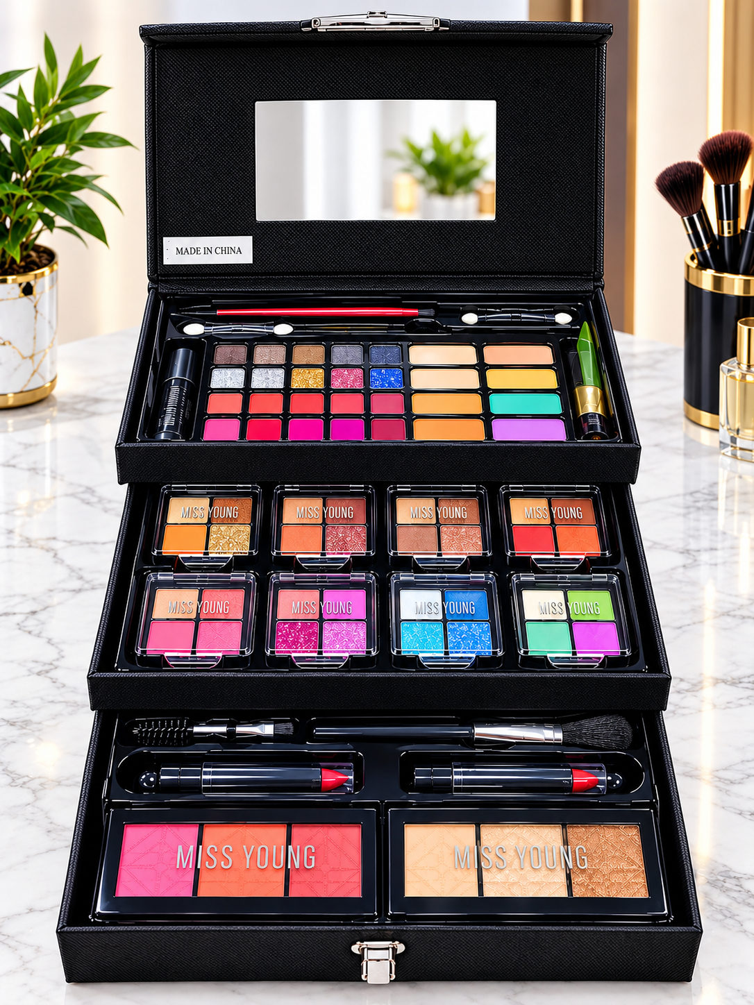 Miss Young All-in-1 Makeup Kit | Eyeshadow, Lipstick & Blush Palette